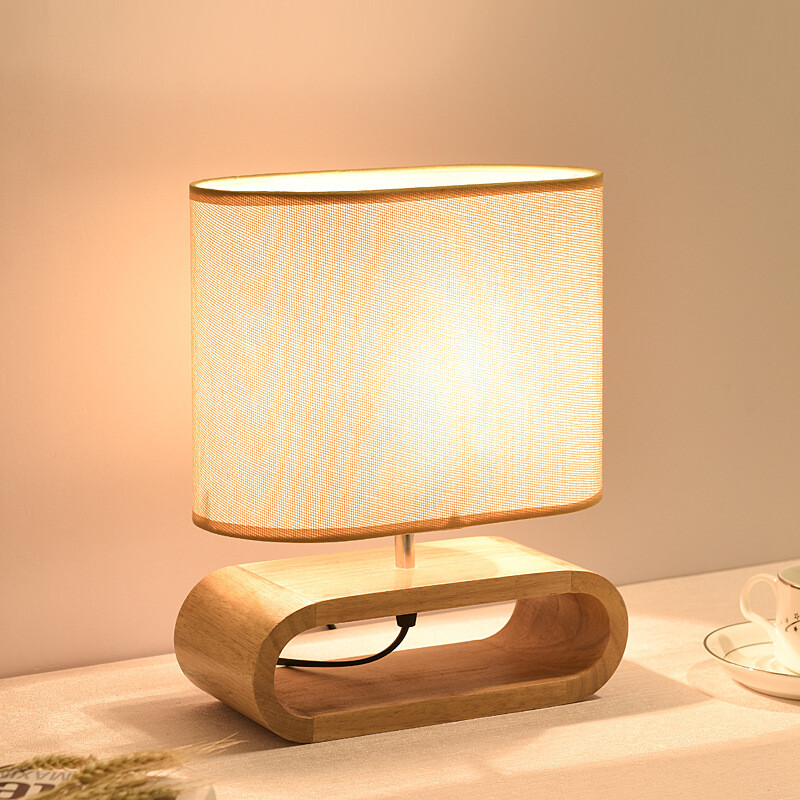 light wood table lamp